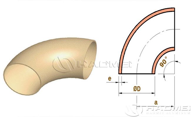 90 Degree CuNi Elbow