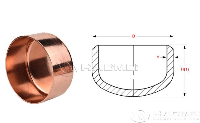 copper nickel pipe cap