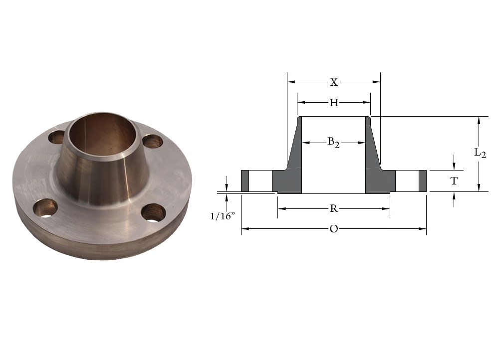 Copper Nickel Weld Neck Flange